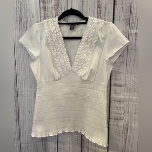 INC International Concepts beautifully cut blouse